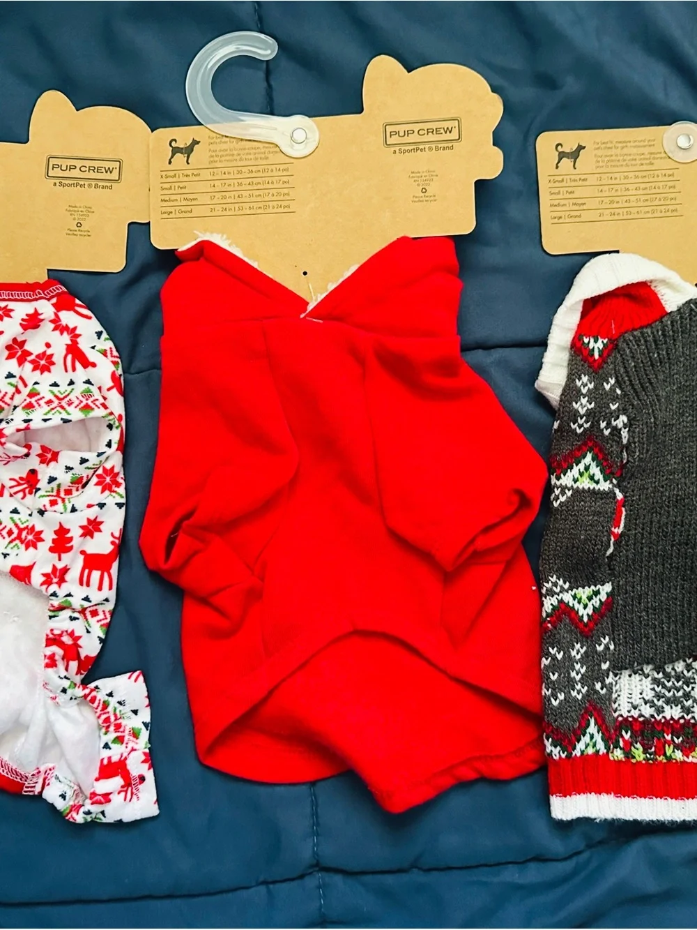Dog outfit Christmas set extra small